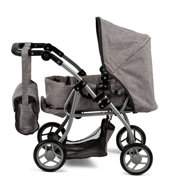 Poppenwagen grijs Joy&Bloom