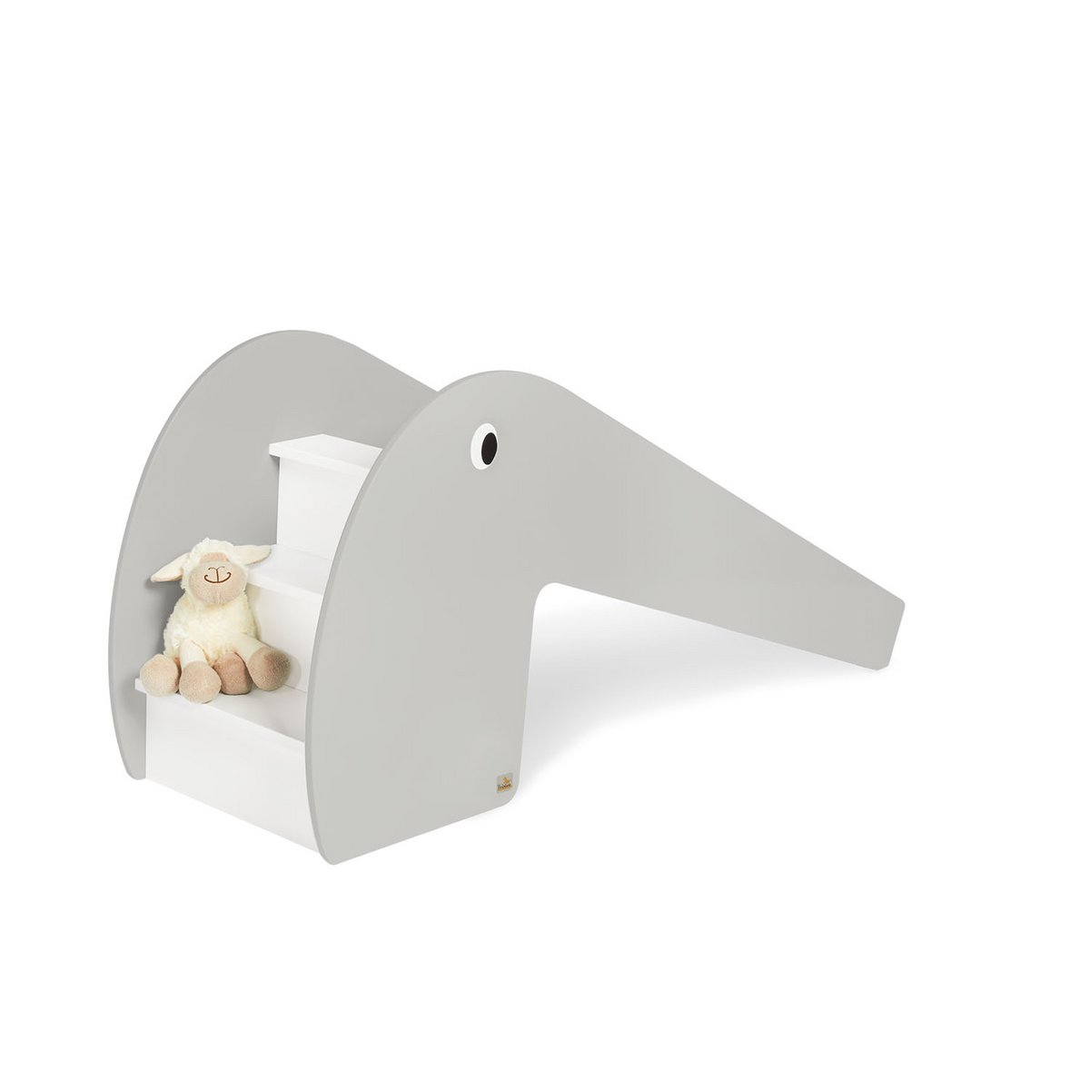 Blijbaan "lotta", grijs/wit