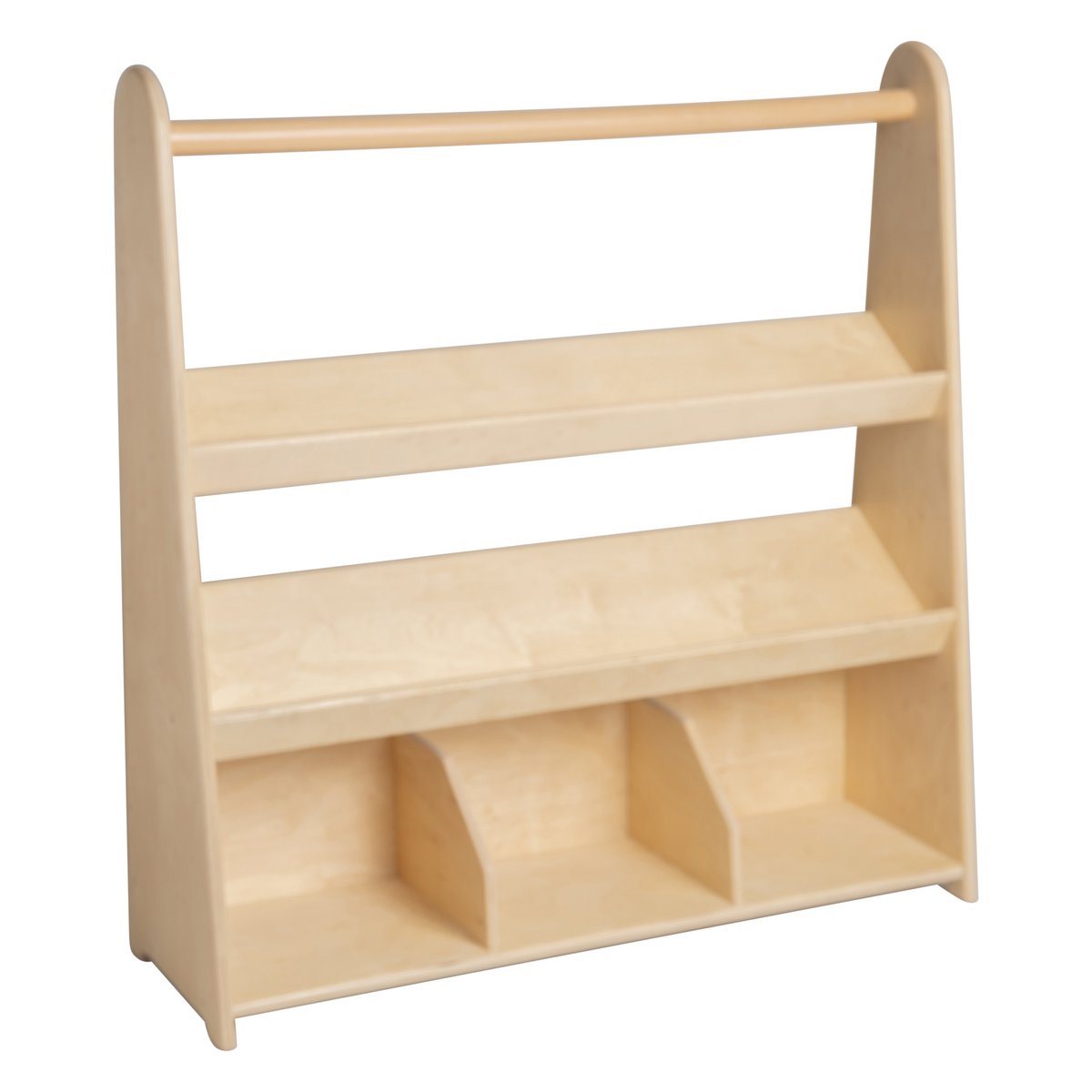 Van Dijk Toys houten kinder boekenkast / boekenrek met 3 schappen (Kinderopvang kwaliteit) Joy&Bloom