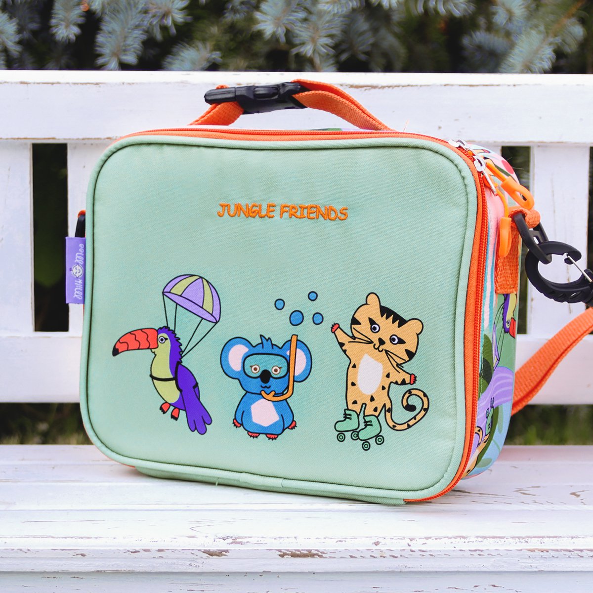 Milk&Moo Kinderrugzak met lunchbox, schoolrugzakset voor meisjes en jongens Joy&Bloom