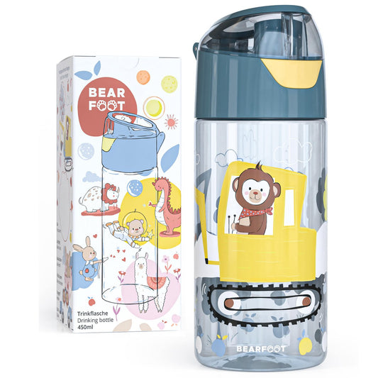 Kinderwaterfles, lichtgewicht waterfles - graafmachine & aap Joy&Bloom