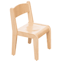Van Dijk Toys Massief beukenhouten stoel zithoogte 30cm ( op=op ) Joy&Bloom