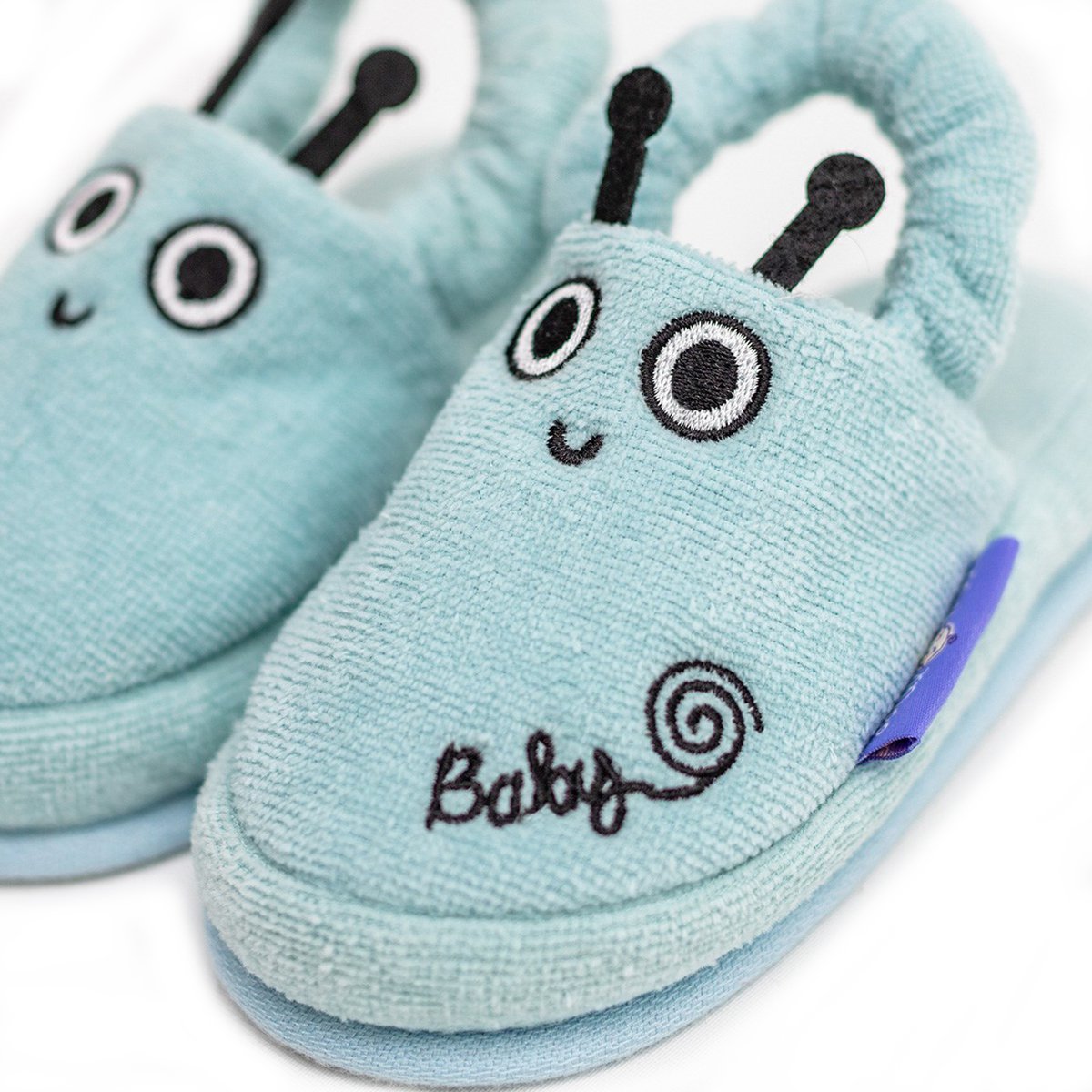 Milk&Moo Sangaloz peuter kinderpantoffels, %100 katoen, voor huis, bad, binnengebruik Joy&Bloom