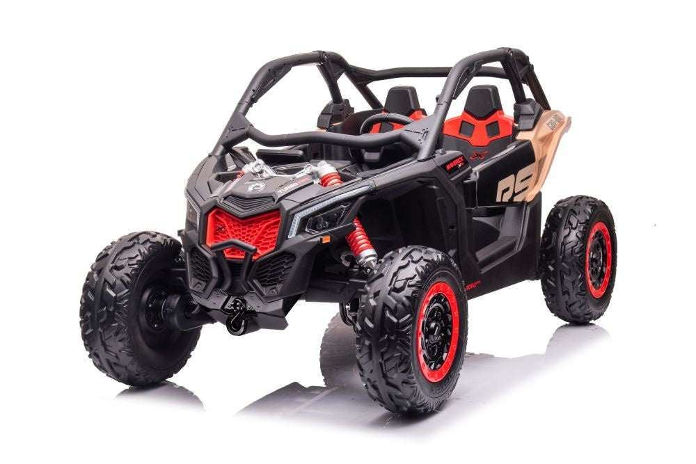 Can-Am Maverick 2-Persoons Buggy, 24V 14Ah, Leder Zitje, Rubberen Banden Default Title Kinderauto's Joy&Bloom