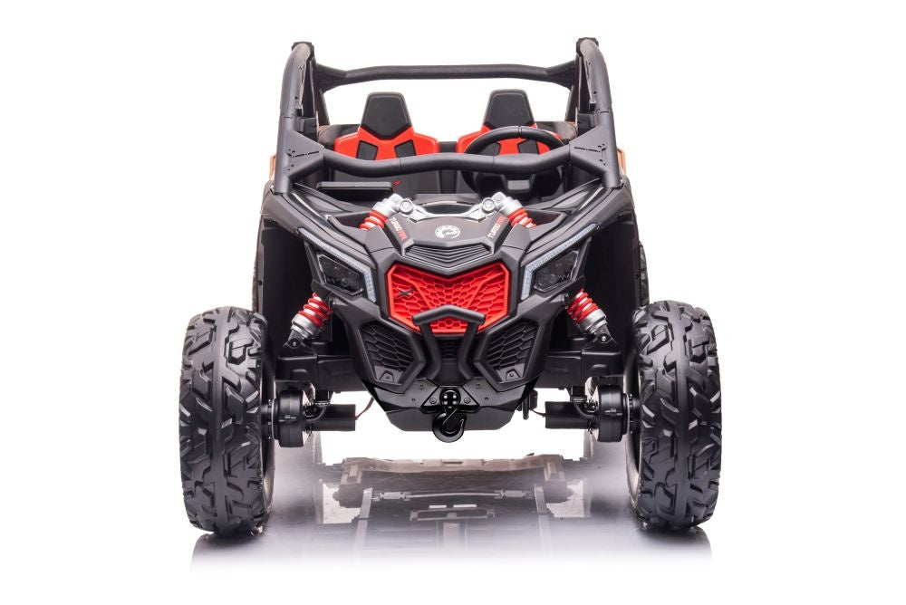 Can-Am Maverick 2-Persoons Buggy, 24V 14Ah, Leder Zitje, Rubberen Banden Kinderauto's Joy&Bloom