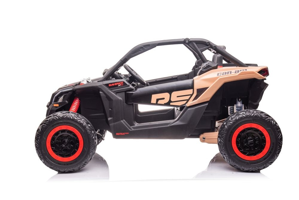 Can-Am Maverick 2-Persoons Buggy, 24V 14Ah, Leder Zitje, Rubberen Banden Kinderauto's Joy&Bloom