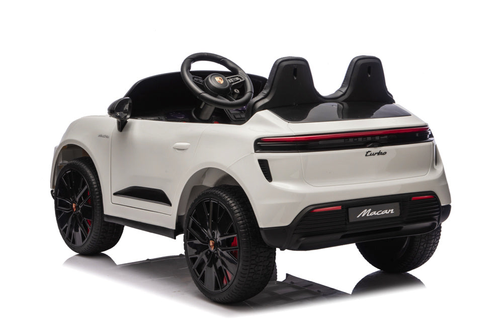 Porsche Macan Turbo, Elektrische Kinderauto Met Een Lithium Accu, Muziek Module, Rubberen Banden En Meer. Kinderauto's Joy&Bloom