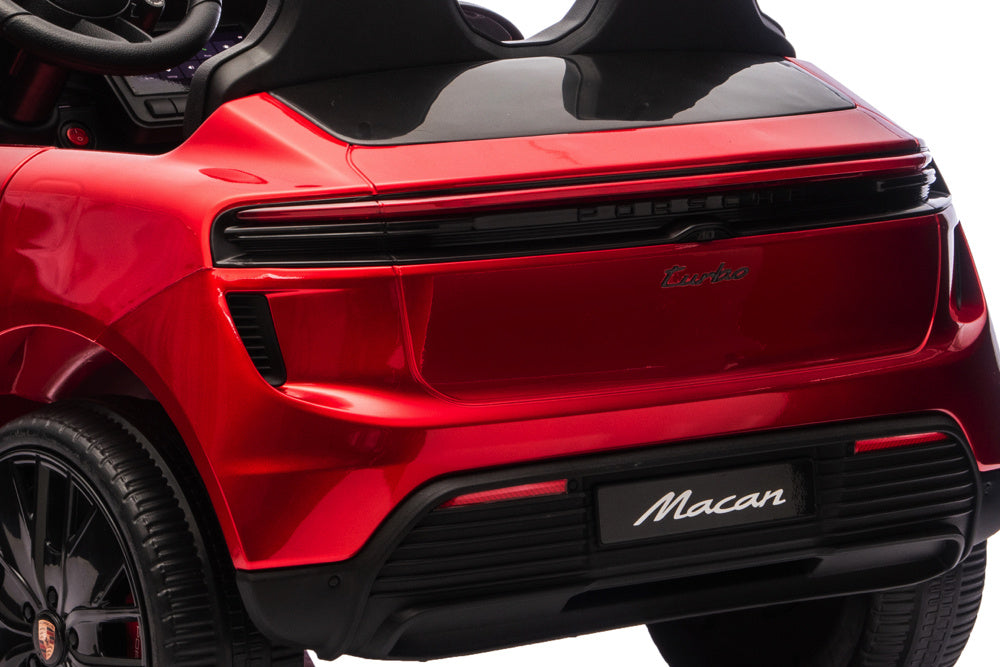 Porsche Macan Turbo, Elektrische Kinderauto Met Een Lithium Accu, Muziek Module, Rubberen Banden En Meer. Kinderauto's Joy&Bloom