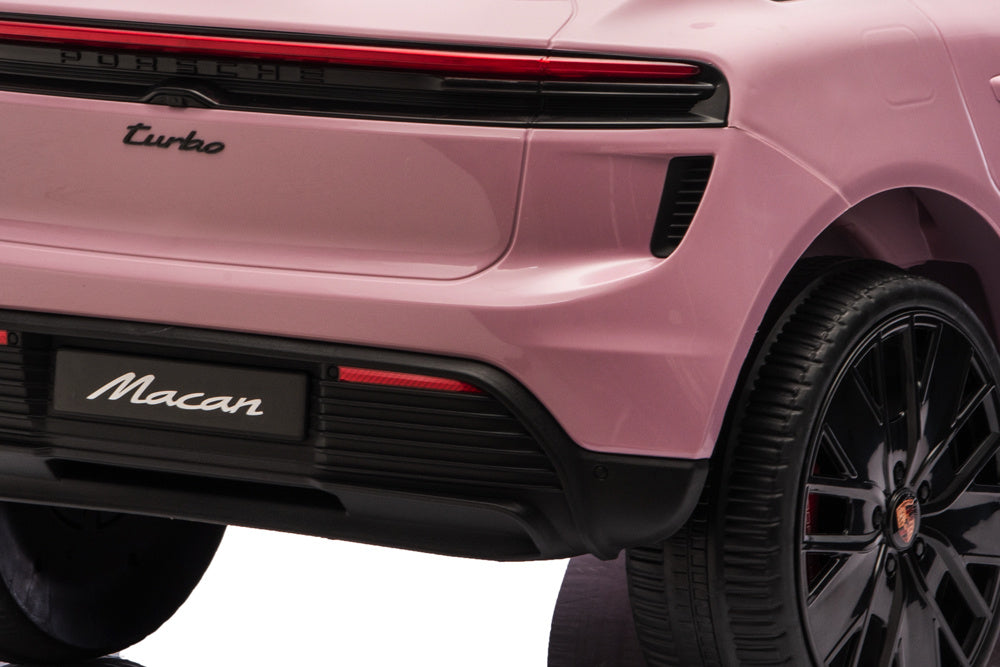 Porsche Macan Turbo, Elektrische Kinderauto Met Een Lithium Accu, Muziek Module, Rubberen Banden En Meer. Kinderauto's Joy&Bloom