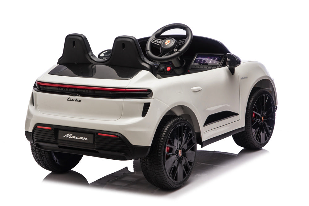 Porsche Macan Turbo, Elektrische Kinderauto Met Een Lithium Accu, Muziek Module, Rubberen Banden En Meer. Kinderauto's Joy&Bloom