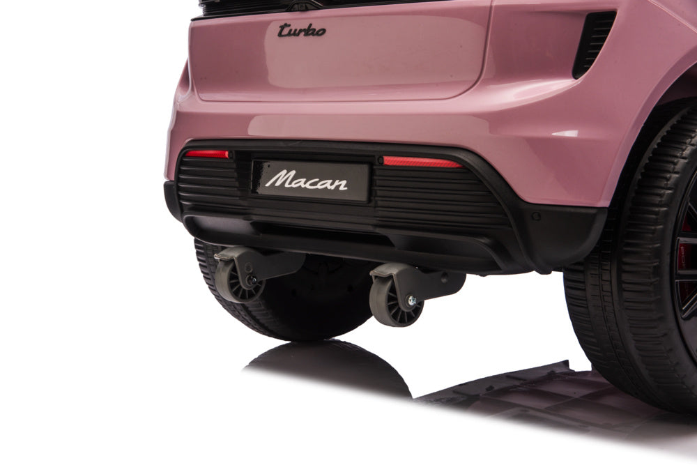 Porsche Macan Turbo, Elektrische Kinderauto Met Een Lithium Accu, Muziek Module, Rubberen Banden En Meer. Kinderauto's Joy&Bloom
