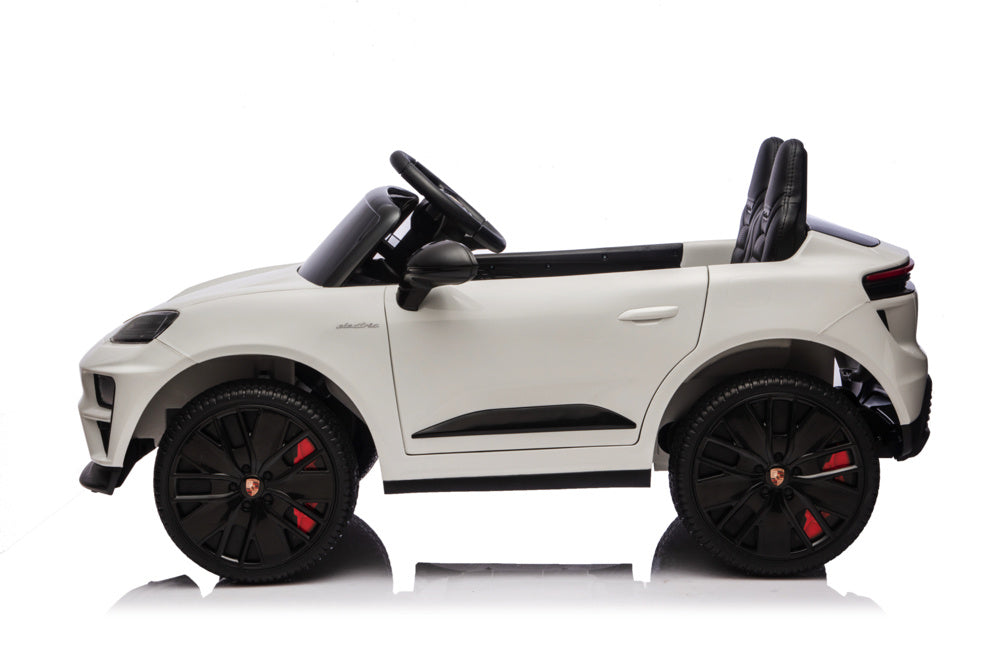 Porsche Macan Turbo, Elektrische Kinderauto Met Een Lithium Accu, Muziek Module, Rubberen Banden En Meer. Kinderauto's Joy&Bloom