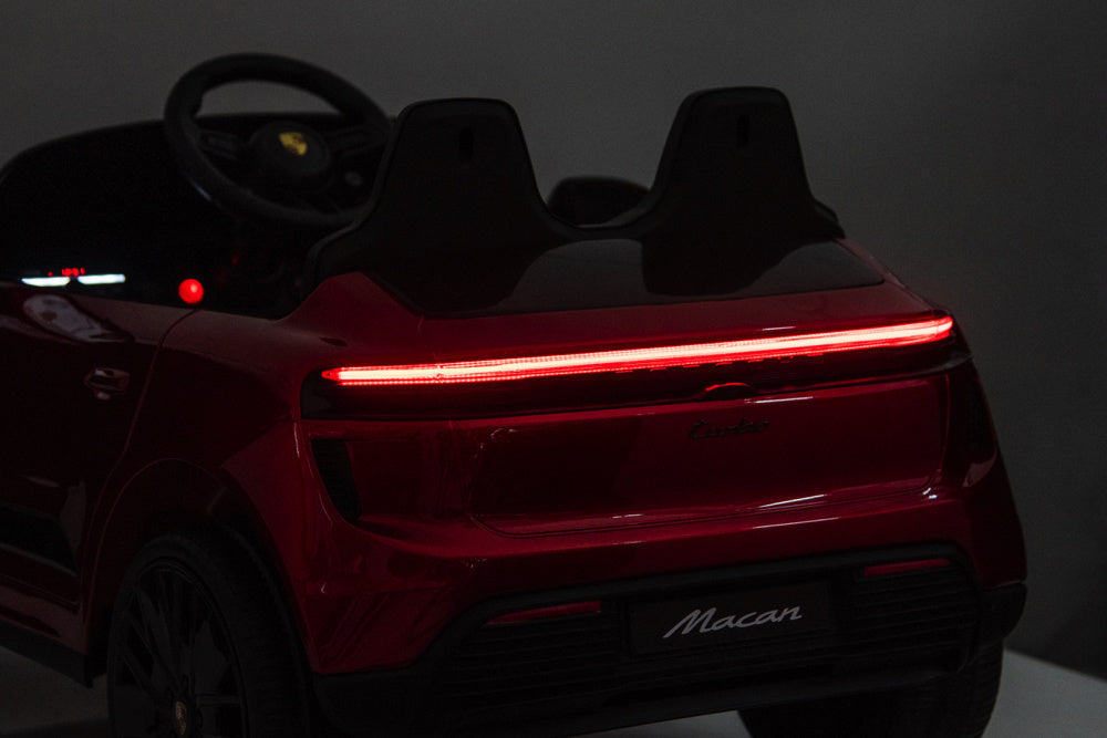 Porsche Macan Turbo, Elektrische Kinderauto Met Een Lithium Accu, Muziek Module, Rubberen Banden En Meer. Kinderauto's Joy&Bloom