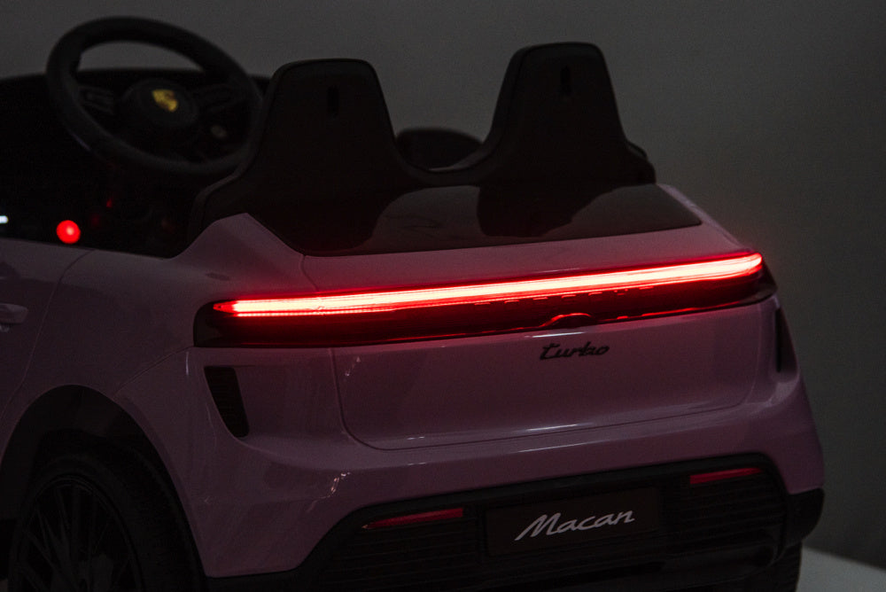 Porsche Macan Turbo, Elektrische Kinderauto Met Een Lithium Accu, Muziek Module, Rubberen Banden En Meer. Kinderauto's Joy&Bloom
