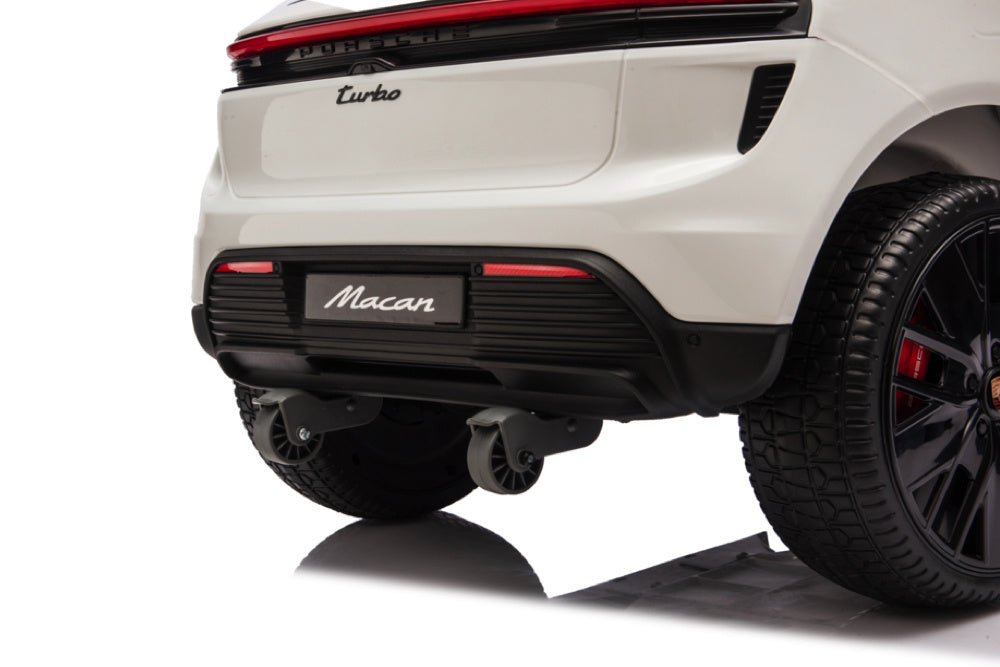 Porsche Macan Turbo, Elektrische Kinderauto Met Een Lithium Accu, Muziek Module, Rubberen Banden En Meer. Kinderauto's Joy&Bloom