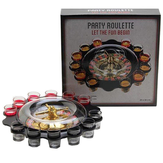 Party Roulette Met 12 Shotglaasjes Default Title Spellen & Puzzels Joy&Bloom