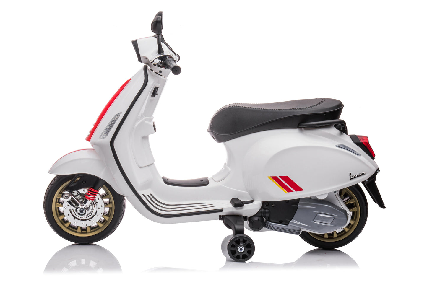 Vespa Sprint, 12 Volt Elektrische Scooter Met Muziek En Meer! Motor Joy&Bloom