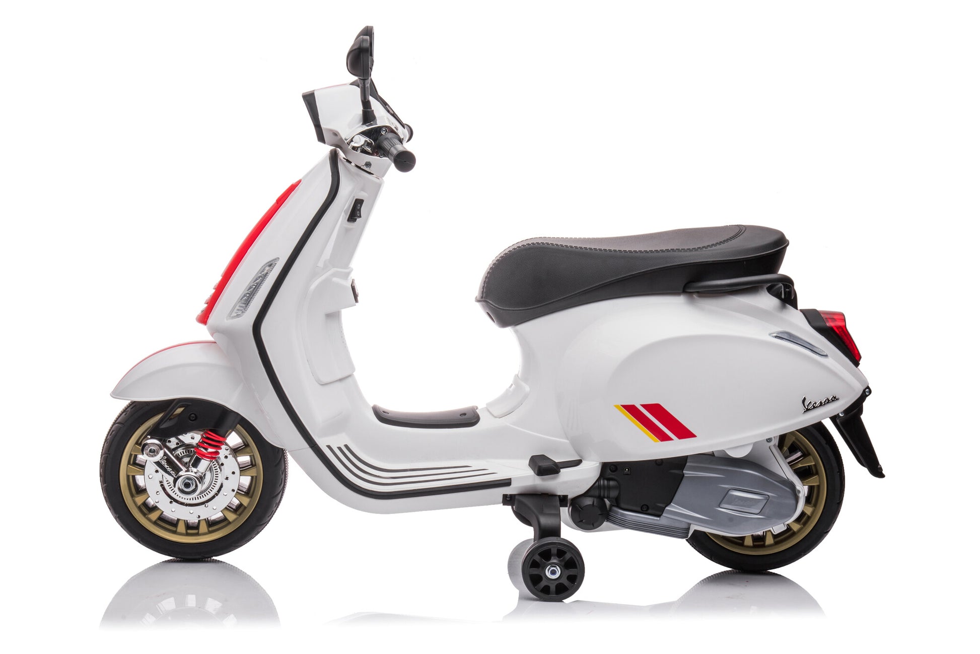 Vespa Sprint, 12 Volt Elektrische Scooter Met Muziek En Meer! Motor Joy&Bloom