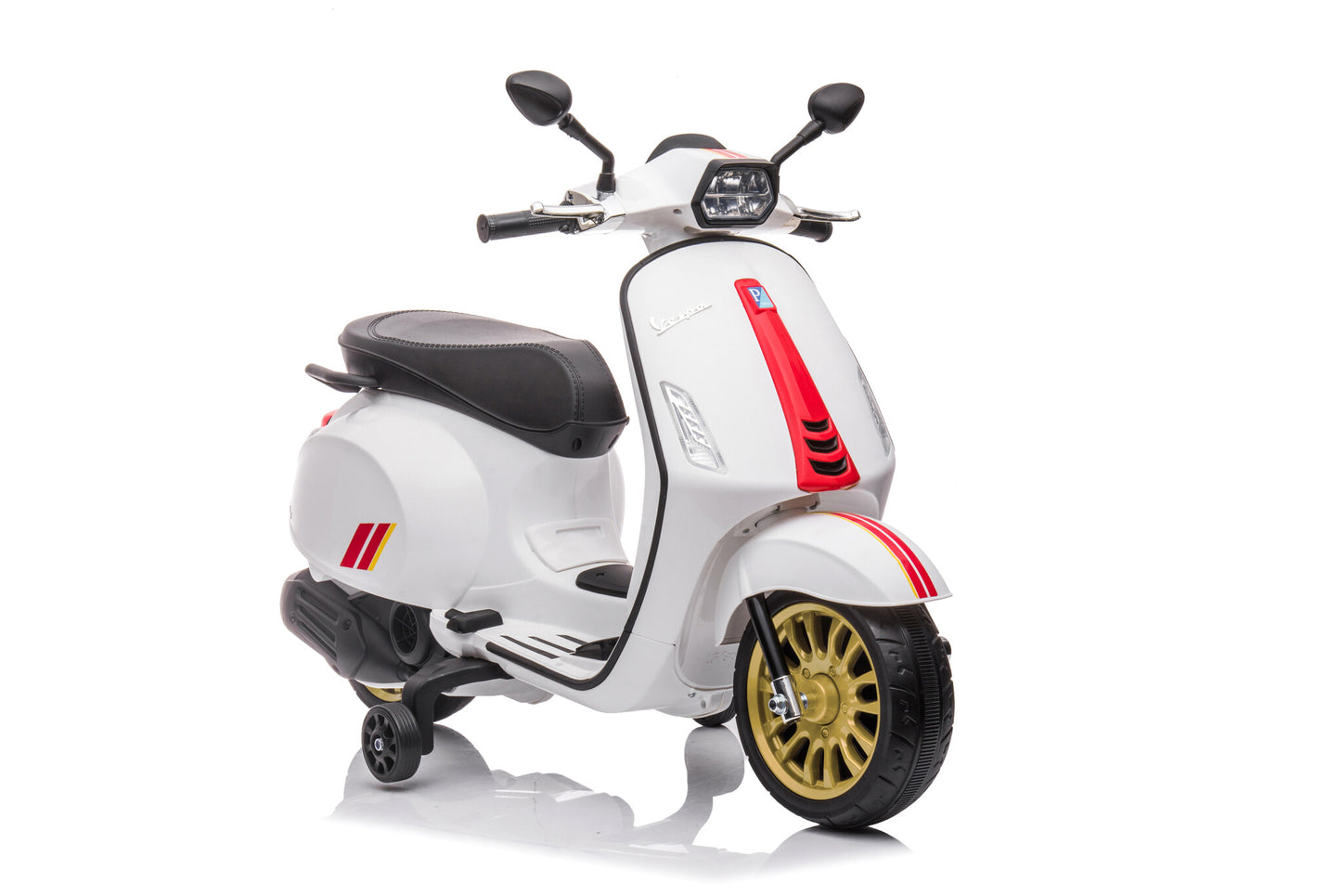 Vespa Sprint, 12 Volt Elektrische Scooter Met Muziek En Meer! Motor Joy&Bloom