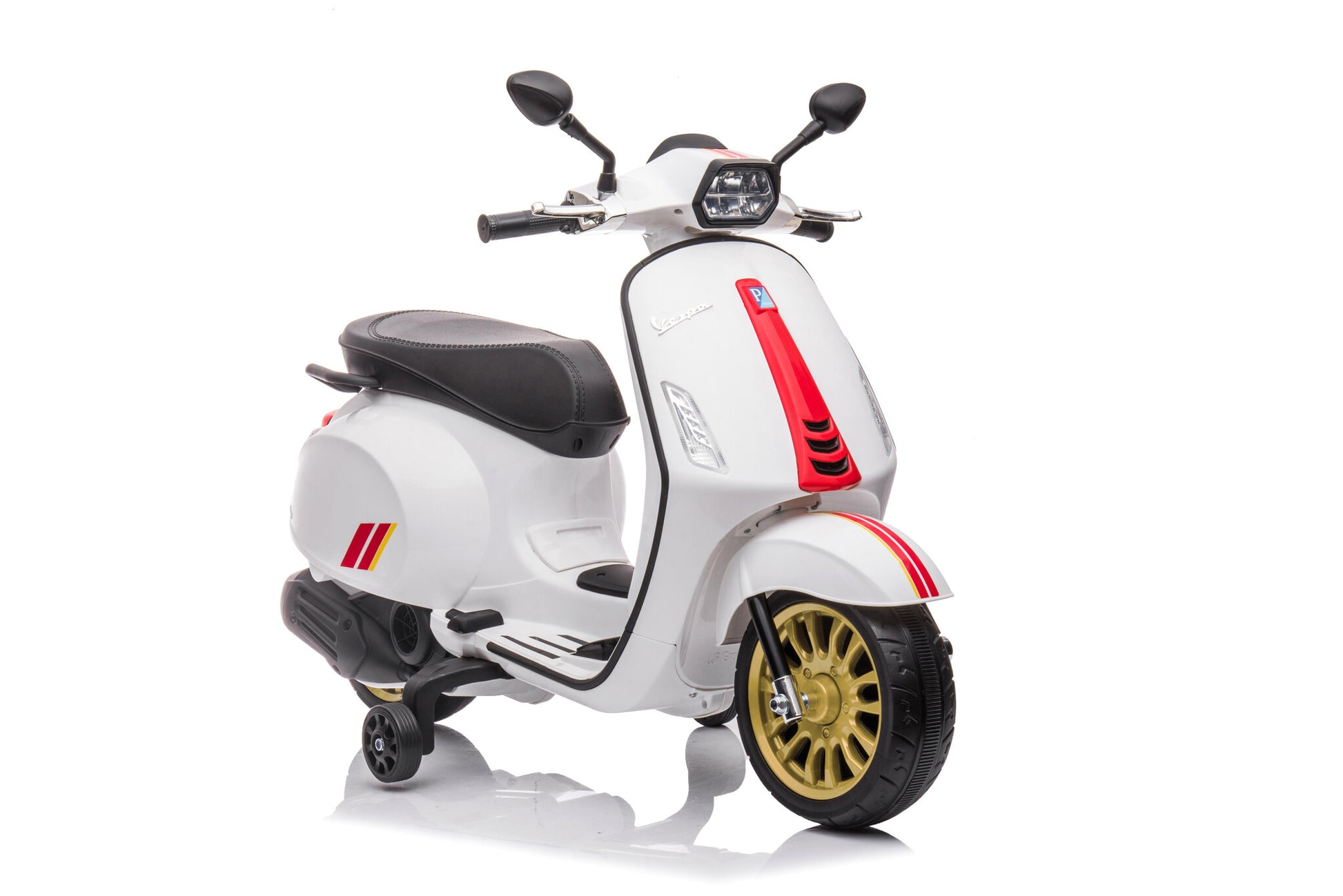 Vespa Sprint, 12 Volt Elektrische Scooter Met Muziek En Meer! Motor Joy&Bloom