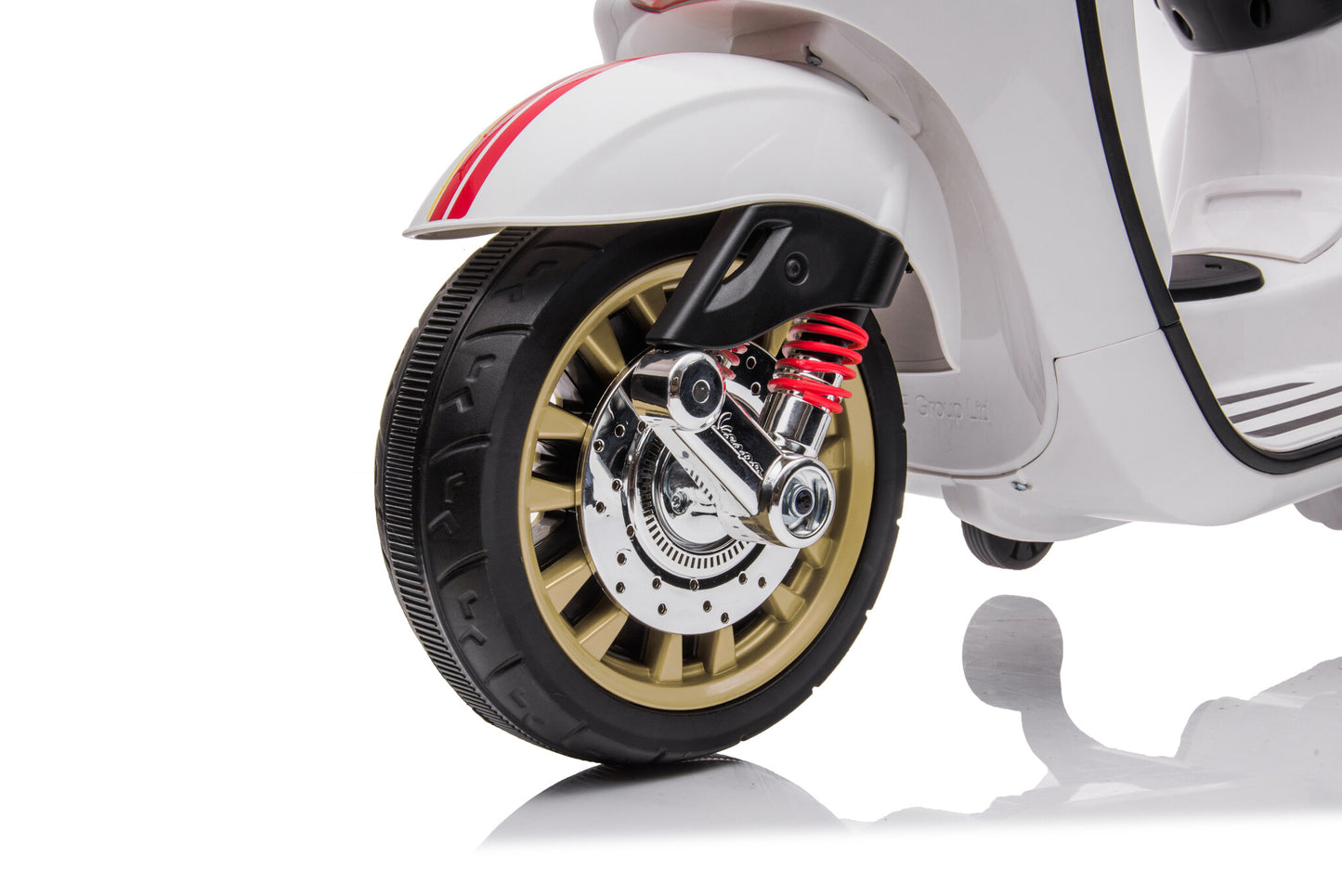 Vespa Sprint, 12 Volt Elektrische Scooter Met Muziek En Meer! Motor Joy&Bloom