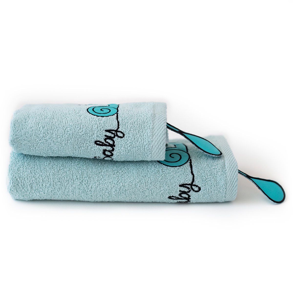 Milk & Moo Kinderhanddoekenset van 2 Sangaloz Joy&Bloom