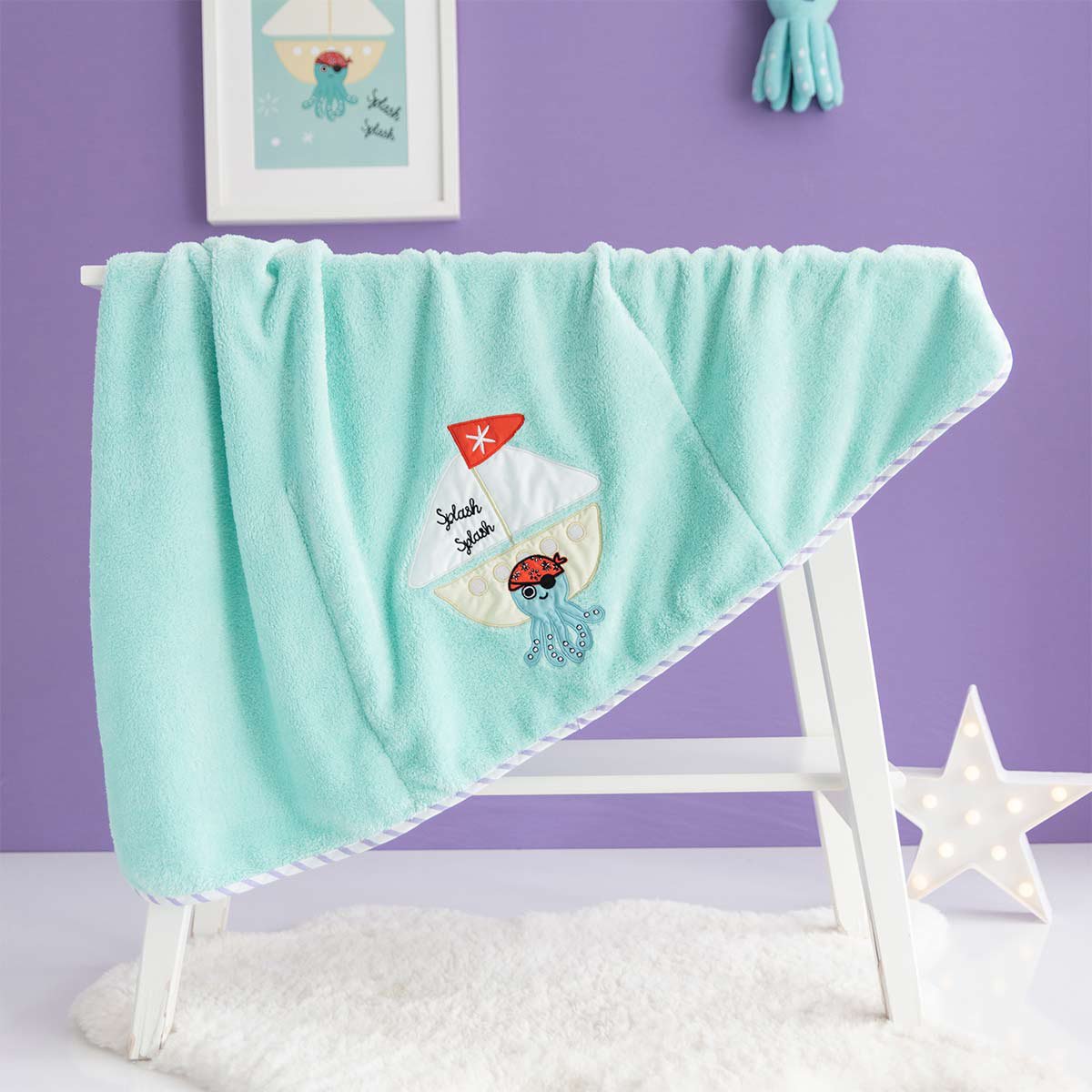Milk&Moo Sailor Octopus babydeken voor kinderwagen Joy&Bloom