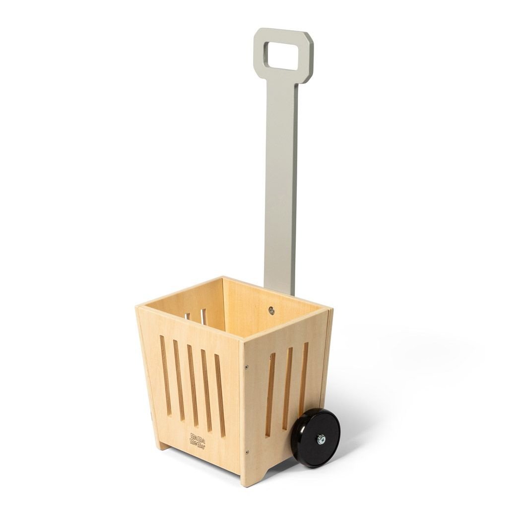 Houten winkelmandje op wielen Joy&Bloom