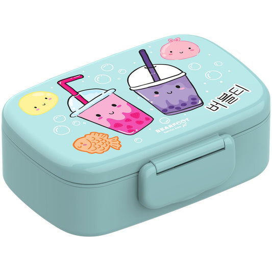 Kinderlunchbox met vakken, lekvrij - BubbleTea, mint Joy&Bloom