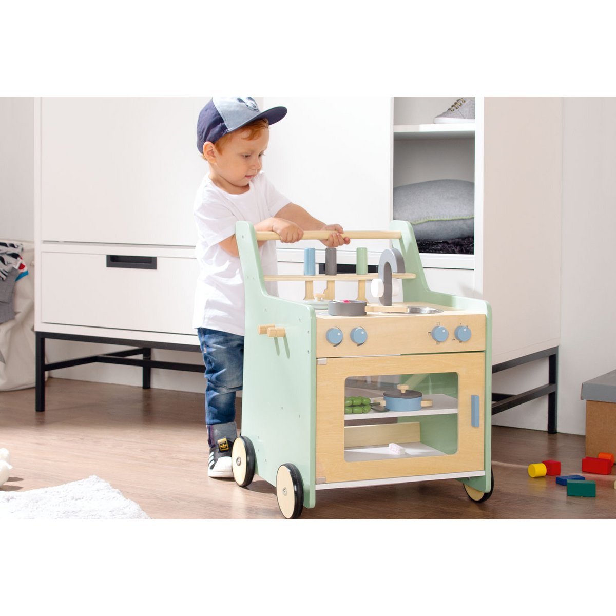 Keuken "Kalle" van kinderen, groen Joy&Bloom