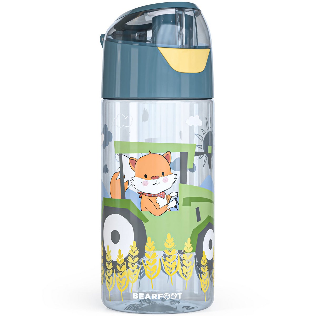 Kinderwaterfles, lichte waterfles - tractorvos Joy&Bloom