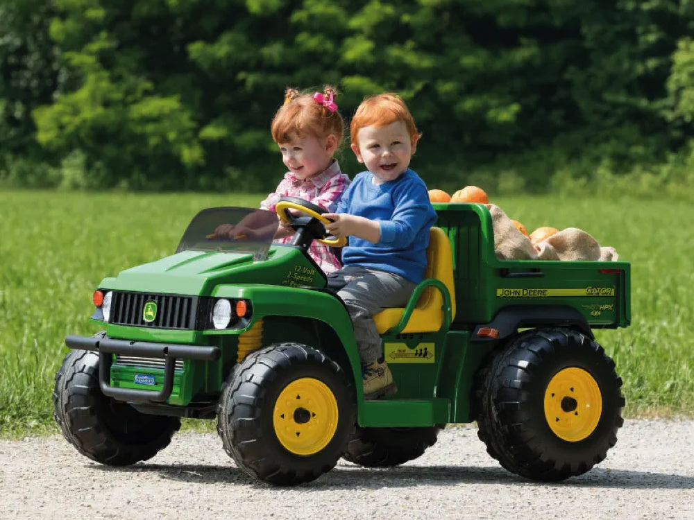 John Deere 12 Volt Elektrische Kinder Tractor Met Werkende Graafarm En Kantel Bak Duits Engels Frans Vertaling Kinderauto's Joy&Bloom