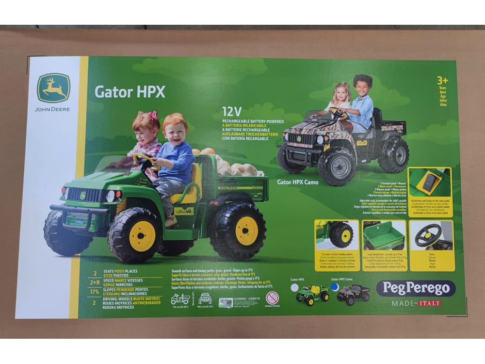 John Deere Gator Hpx, 12 Volt Elektrische Transporter Voor Kinderen Kinderauto's Joy&Bloom