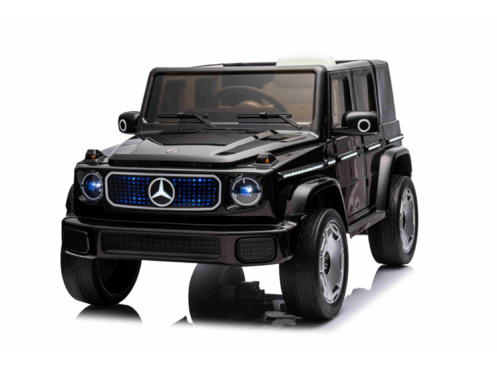 Mercedes Benz Eqg, 12 Volt Elektrische Kinderauto Met Rubberen Banden, Leder Zitje En Meer! Default Title Kinderauto's Joy&Bloom