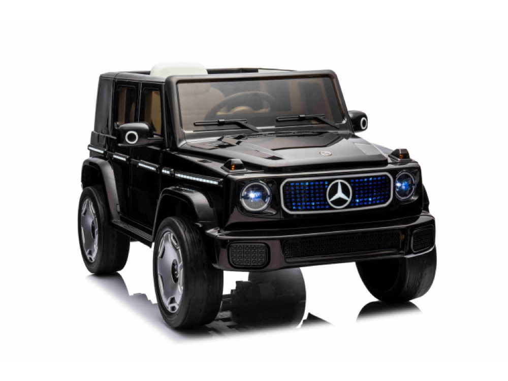 Mercedes Benz Eqg, 12 Volt Elektrische Kinderauto Met Rubberen Banden, Leder Zitje En Meer! Kinderauto's Joy&Bloom