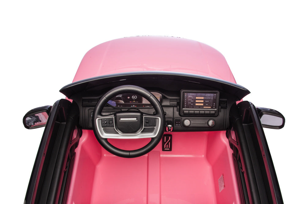 2-Persoons Range Rover, 24 Volt Elektrische Kinderauto, Mp4-Scherm, Rubberen Banden, Leder Zitting Kinderauto's Joy&Bloom