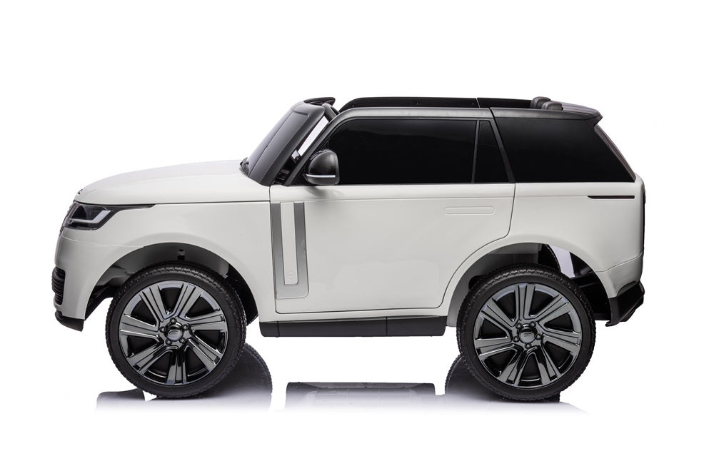 2-Persoons Range Rover, 24 Volt Elektrische Kinderauto, Mp4-Scherm, Rubberen Banden, Leder Zitting Kinderauto's Joy&Bloom