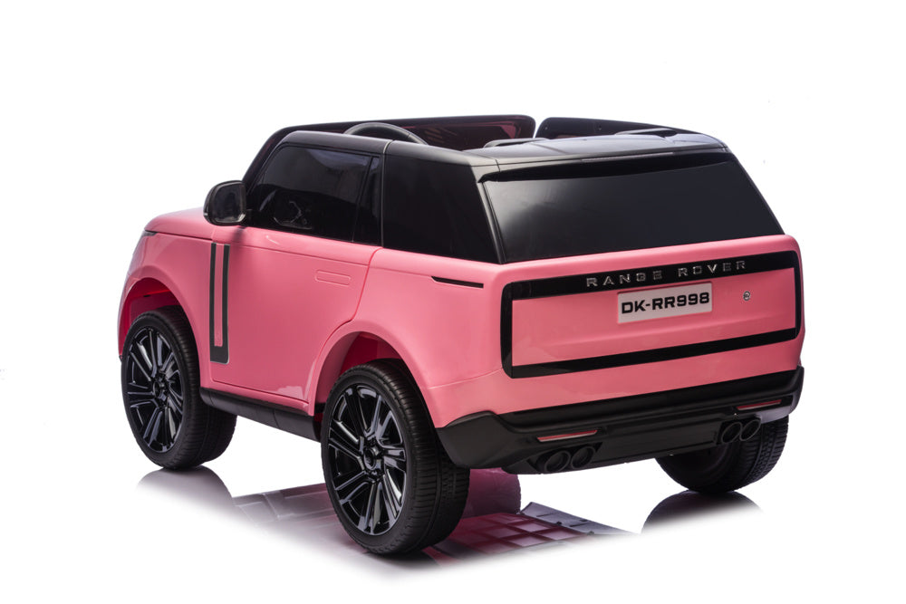 2-Persoons Range Rover, 24 Volt Elektrische Kinderauto, Mp4-Scherm, Rubberen Banden, Leder Zitting Kinderauto's Joy&Bloom
