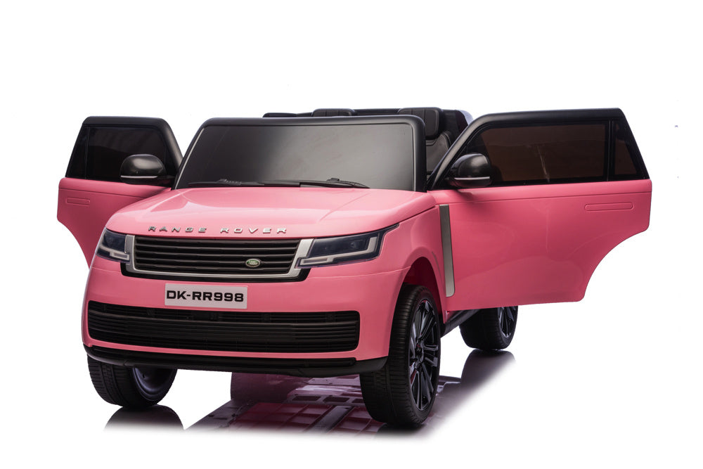 2-Persoons Range Rover, 24 Volt Elektrische Kinderauto, Mp4-Scherm, Rubberen Banden, Leder Zitting Kinderauto's Joy&Bloom