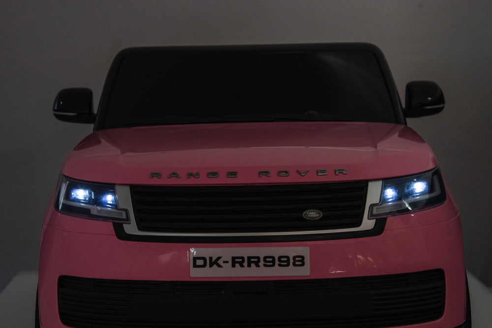2-Persoons Range Rover, 24 Volt Elektrische Kinderauto, Mp4-Scherm, Rubberen Banden, Leder Zitting Kinderauto's Joy&Bloom