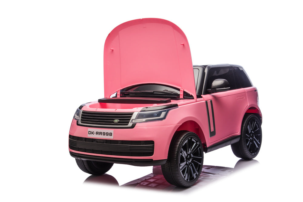 2-Persoons Range Rover, 24 Volt Elektrische Kinderauto, Mp4-Scherm, Rubberen Banden, Leder Zitting Kinderauto's Joy&Bloom