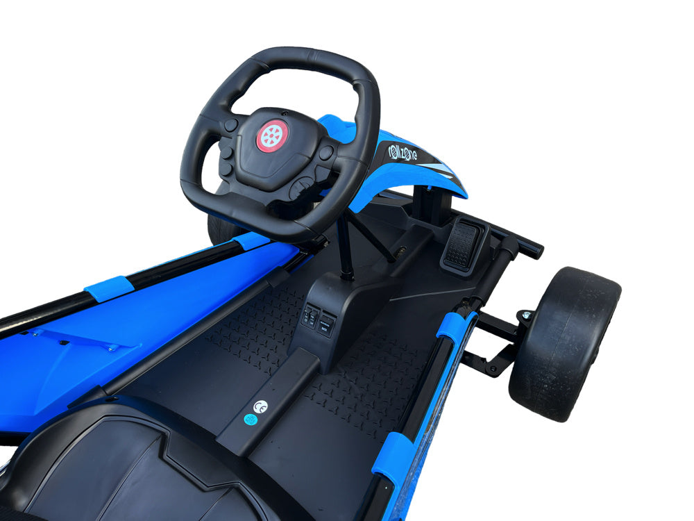 Rollzone Drift Go-Kart, 24 Volt Kart Met 200 Watt Motoren, Nieuwe Editie! Drift Kart Joy&Bloom