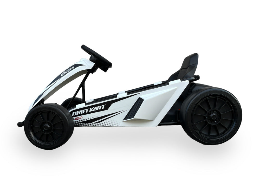 Rollzone Drift Go-Kart, 24 Volt Lithium Kart Met 200 Watt Motoren, Nieuwe Editie! Drift Kart Joy&Bloom