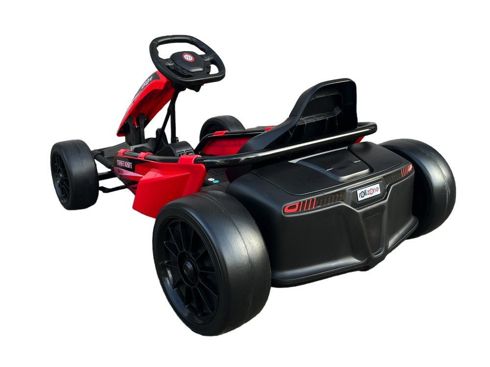 Rollzone Drift Go-Kart, 24 Volt Lithium Kart Met 200 Watt Motoren, Nieuwe Editie! Drift Kart Joy&Bloom