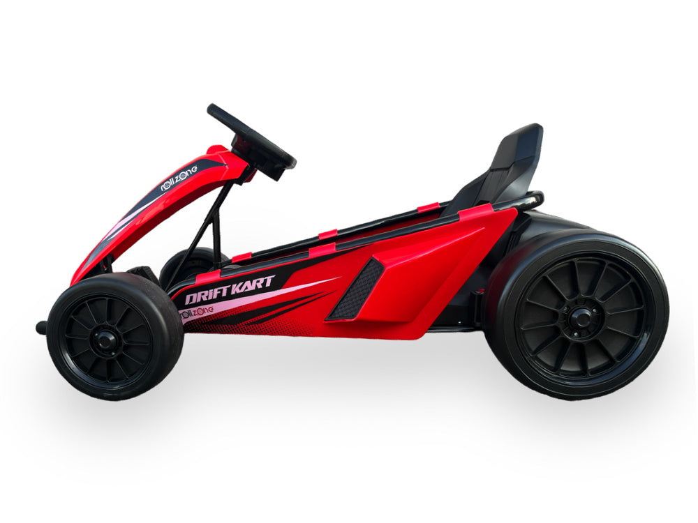 Rollzone Drift Go-Kart, 24 Volt Lithium Kart Met 200 Watt Motoren, Nieuwe Editie! Drift Kart Joy&Bloom