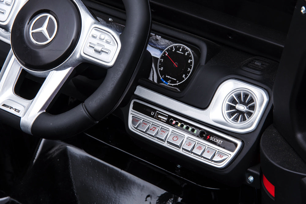 Mercedes G63, Kinderauto Met Lithium Accu, Rubberen Banden, Leder Zitje Kinderauto's Joy&Bloom
