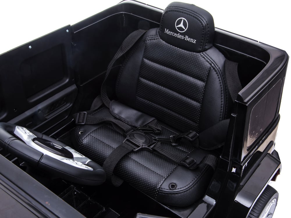 Mercedes G63, 12 Volt Kinder Accu Auto, Rubberen Banden, Leder Zitje En Meer! Kinderauto's Joy&Bloom