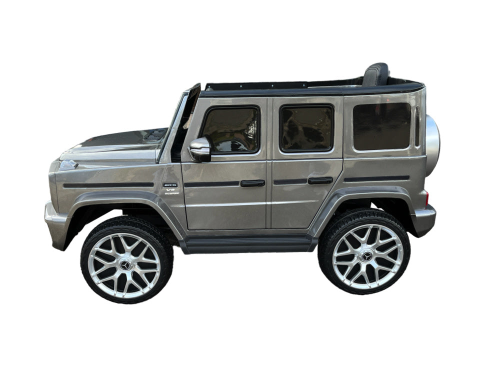 Mercedes G63, 12 Volt Kinder Accu Auto, Rubberen Banden, Leder Zitje En Meer! Kinderauto's Joy&Bloom