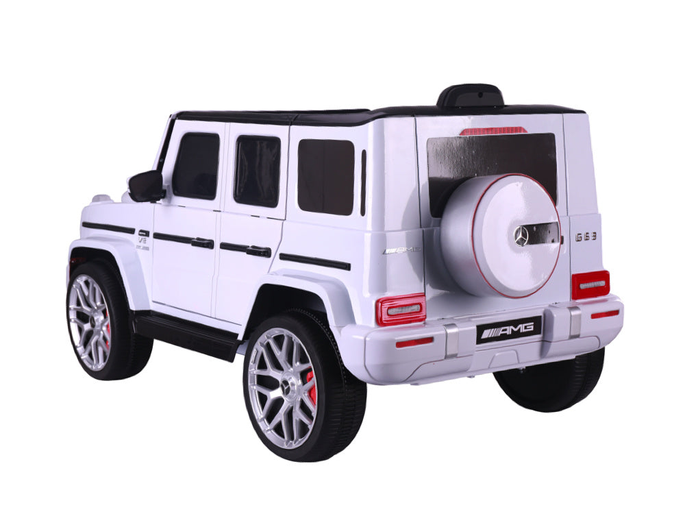 Mercedes G63, Kinderauto Met Lithium Accu, Rubberen Banden, Leder Zitje Kinderauto's Joy&Bloom
