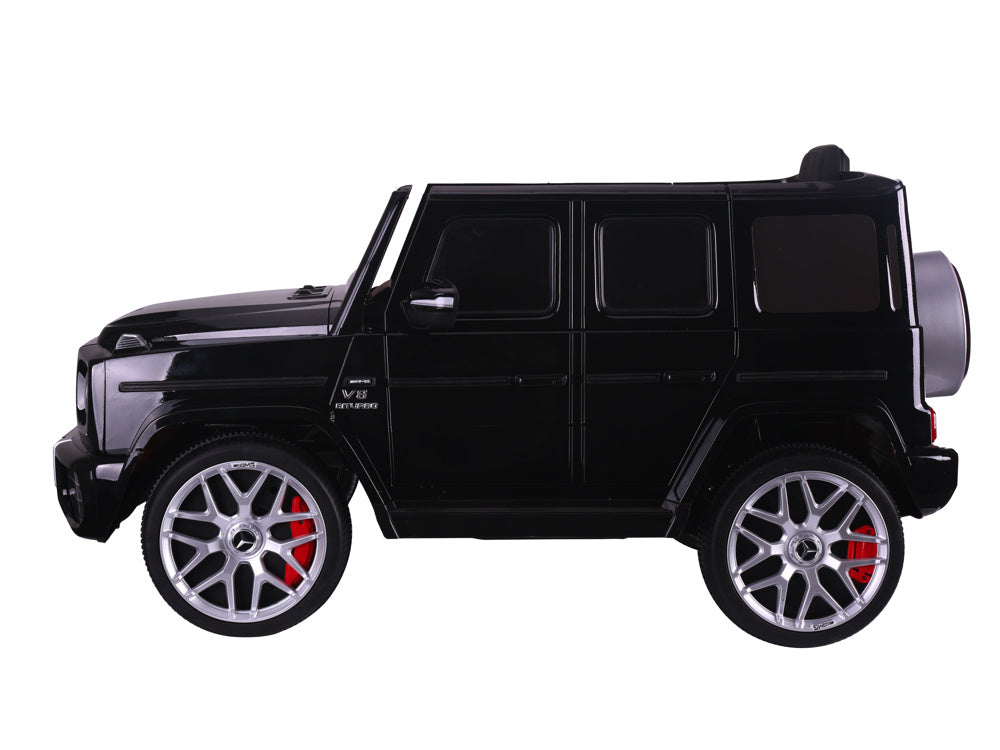 Mercedes G63, 12 Volt Kinder Accu Auto, Rubberen Banden, Leder Zitje En Meer! Kinderauto's Joy&Bloom